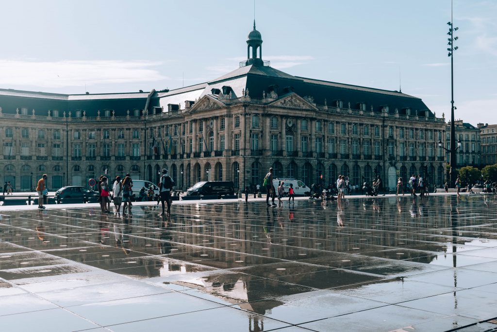 miroir d'eau à Bordeaux